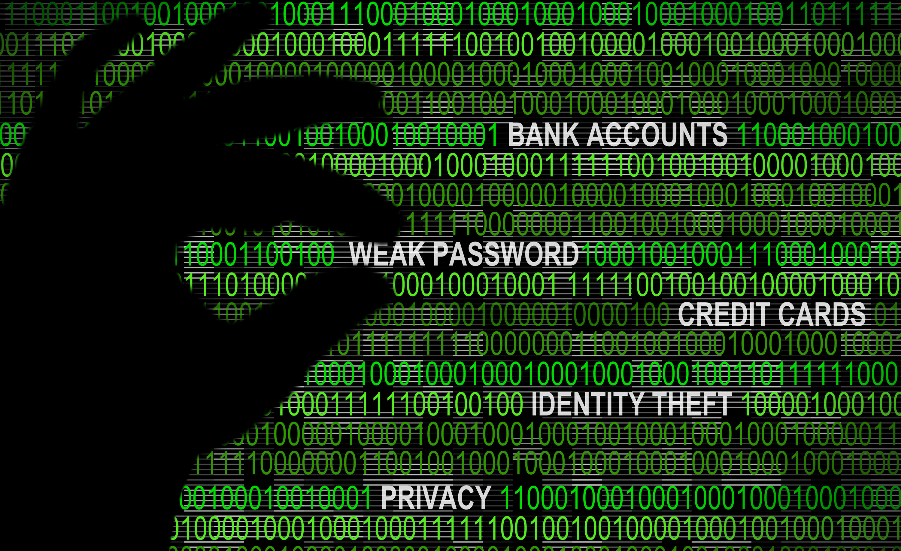 Cybersecurity - Weak Password Concept Cybersecurity - Weak Password Concept
