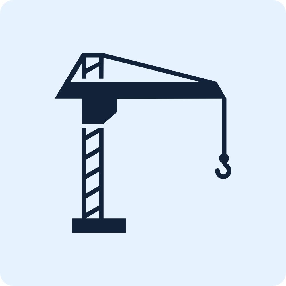 blue construction icon