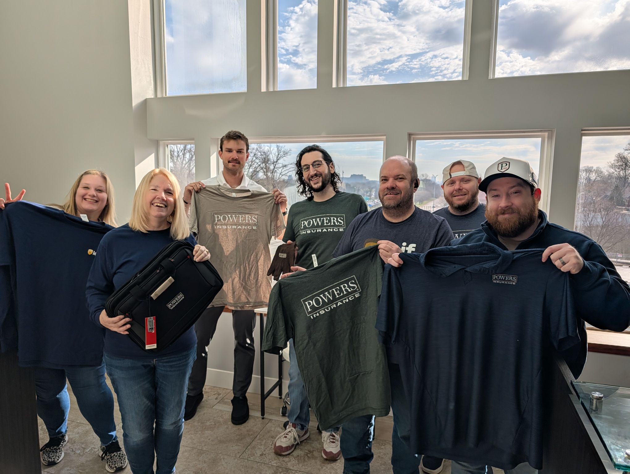 POWERS Insurance, employee, appreciation, tshirt, swag, thank you